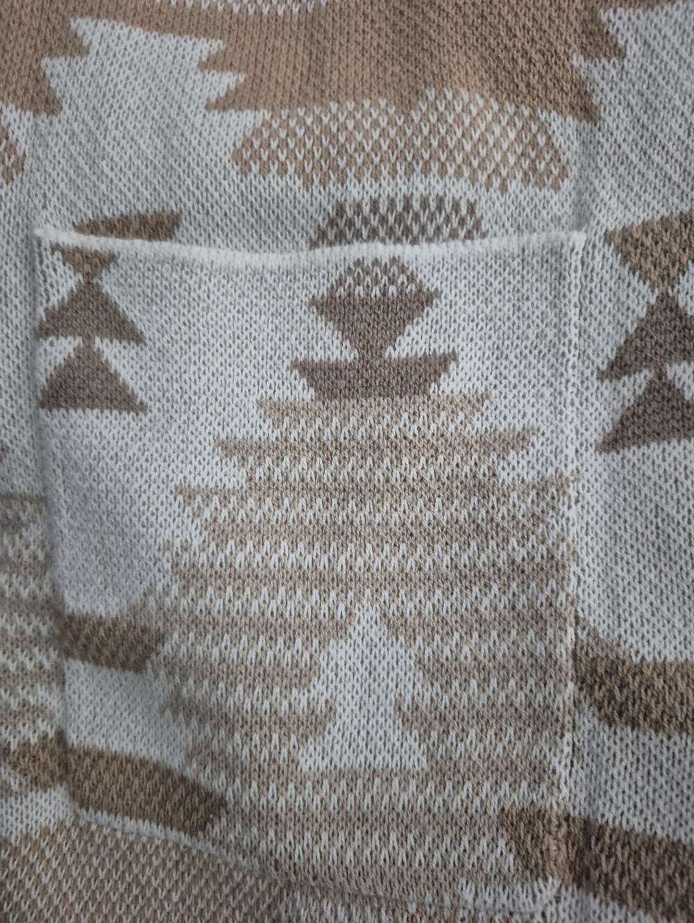 Splendid Knit Cierra Cardigan Sweater Belted Aztec Print Yellowstone Vibes L NWT - Picture 5 of 7